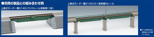 Tomytec Tomix N Gauge Dark Green Upper Girder Bridge S140 with Pc Piers 2-Piece Railway Model 3256- Japan Figure Store - #1 Bring To You The Best Japanese Goods