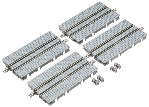 Tomytec Tomix N Gauge Cobblestone Railway Model - 4 Pack S70-WT-S Tram Rail Set- Japan Figure Store - #1 Bring To You The Best Japanese Goods