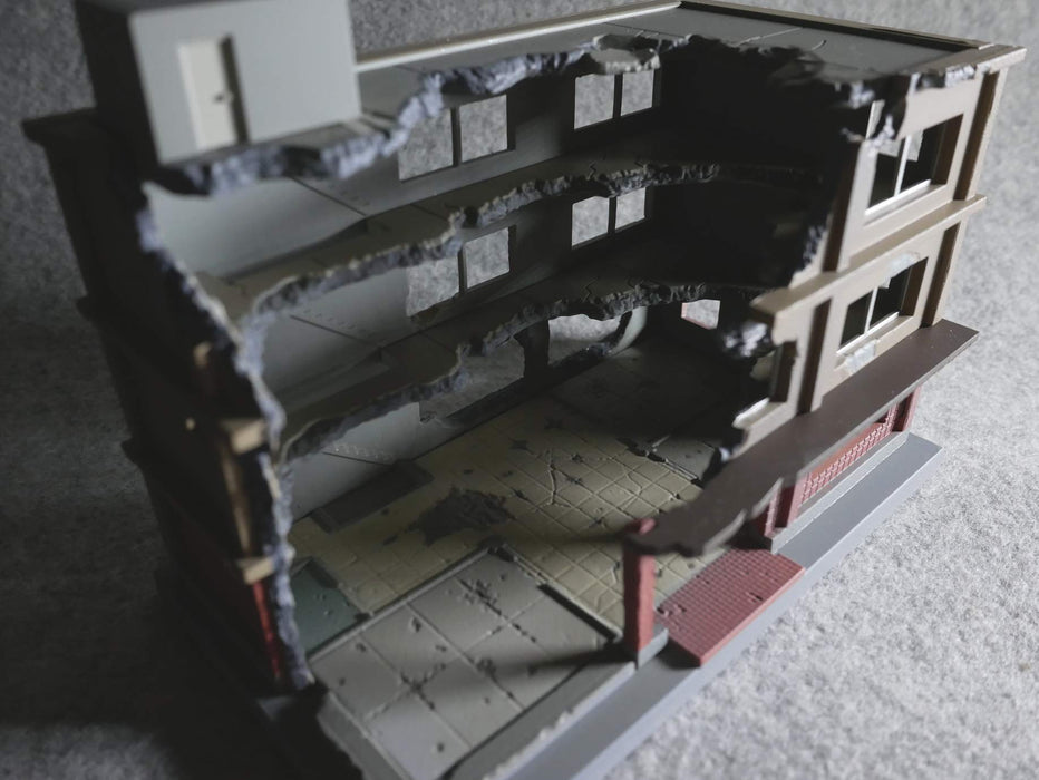 TOMYTEC Dcm03 Diocolle Combat Destroyed Building B 1/144 Scale Kit- Japan Figure Store - #1 Bring To You The Best Japanese Goods