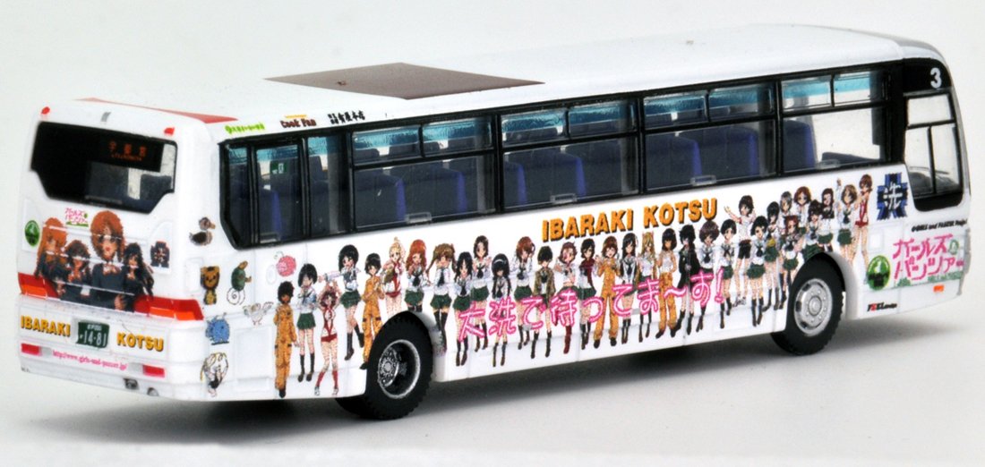 Tomytec National Bus Collection No.3 - Ibaraki Kotsu Girls Panzer Edition- Japan Figure Store - #1 Bring To You The Best Japanese Goods