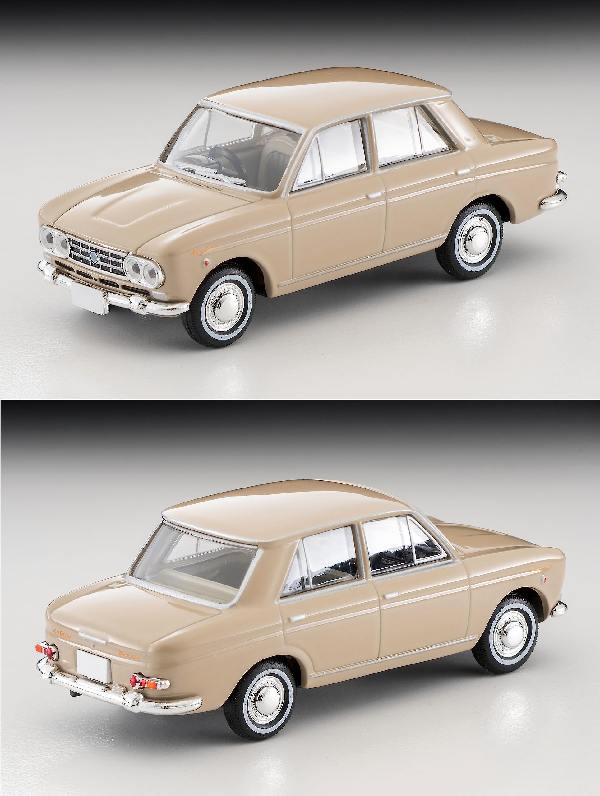 Tomytec Deluxe Tomica Vintage Datsun Bluebird 1200 1/64 Scale 1963 Beige Model- Japan Figure Store - #1 Bring To You The Best Japanese Goods