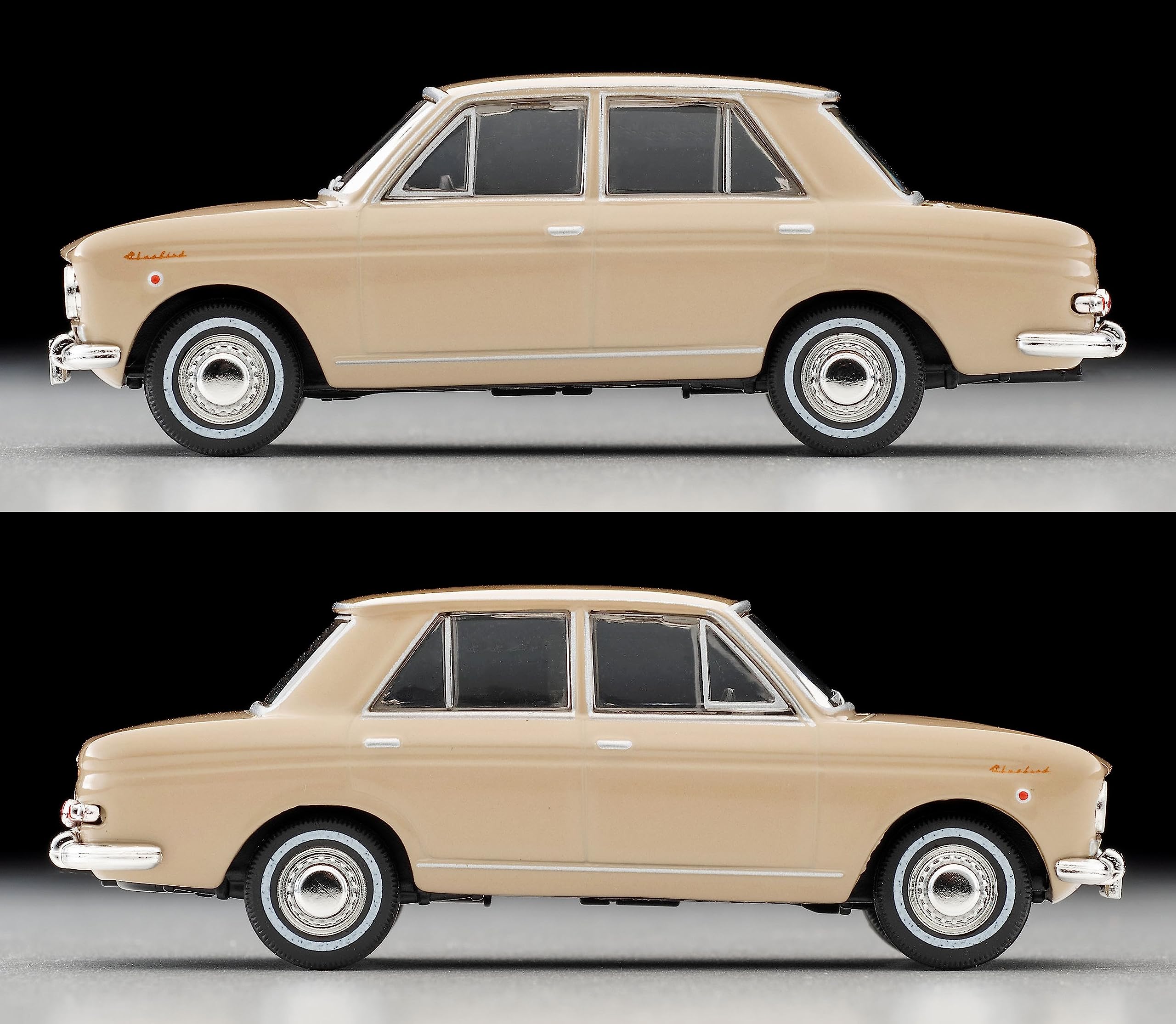 Tomytec Deluxe Tomica Vintage Datsun Bluebird 1200 1/64 Scale 1963 Beige Model- Japan Figure Store - #1 Bring To You The Best Japanese Goods