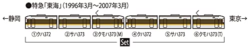 Tomytec 373 Series 6-Car Limited Express Train Set N Gauge Railway Model 98666- Japan Figure Store - #1 Bring To You The Best Japanese Goods
