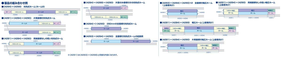 Tomytec Urban Type Extension Part B 4284 for N Gauge Opposing Platform - Diorama Supplies- Japan Figure Store - #1 Bring To You The Best Japanese Goods