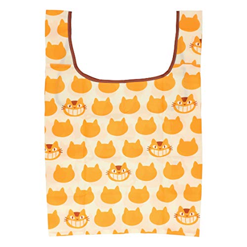 Totoro Marushin Cat Bus Eco Bag w/ Storage Bag Yellow- Japan Figure Store - #1 Bring To You The Best Japanese Goods