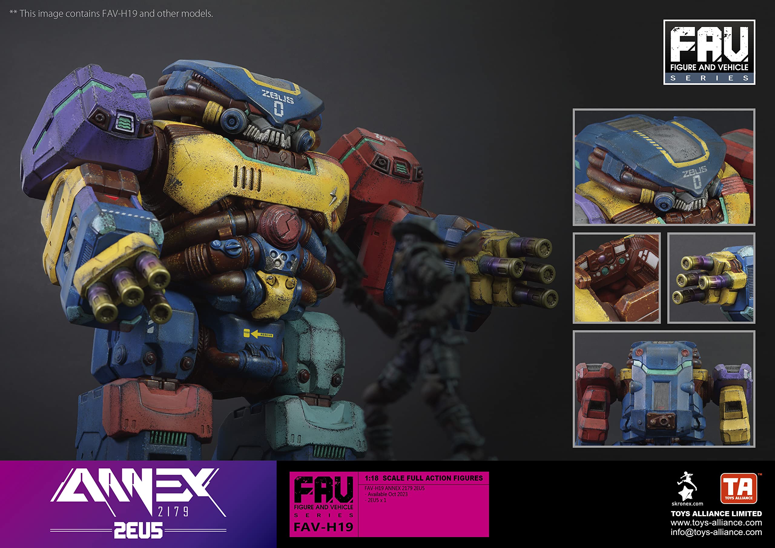 Toys Alliance Japan [Acid Rain] Fav H19 2Eu5 1/18 Scale Abs Action Figure- Japan Figure Store - #1 Bring To You The Best Japanese Goods