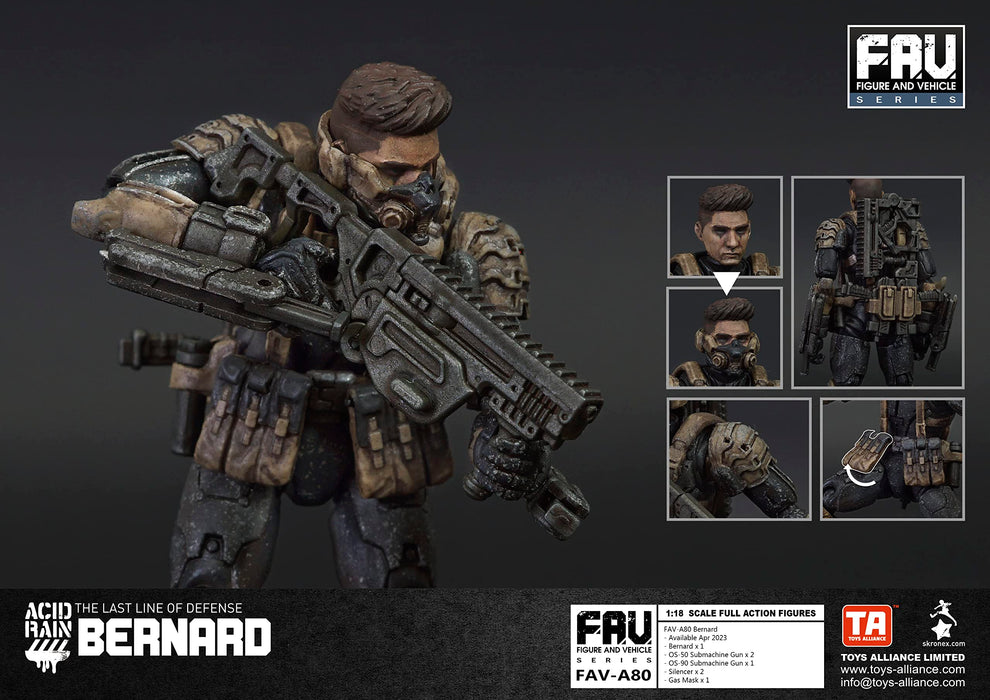 Toys Alliance Limited Acid Rain Fav A80 Bernard 1/18 Scale Abs-Painted Action Figure- Japan Figure Store - #1 Bring To You The Best Japanese Goods