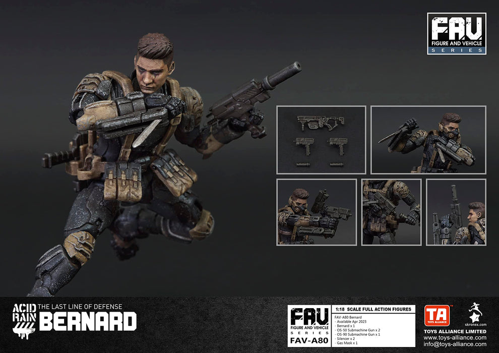 Toys Alliance Limited Acid Rain Fav A80 Bernard 1/18 Scale Abs-Painted Action Figure- Japan Figure Store - #1 Bring To You The Best Japanese Goods