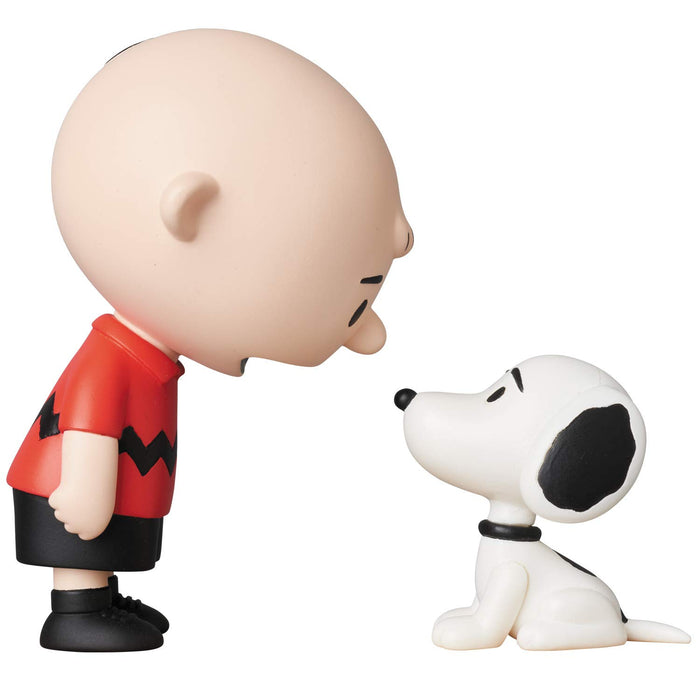Medicom Toy UDF No.453 Charlie Brown & Snoopy 50's 94/45mm Painted Figure- Japan Figure Store - #1 Bring To You The Best Japanese Goods