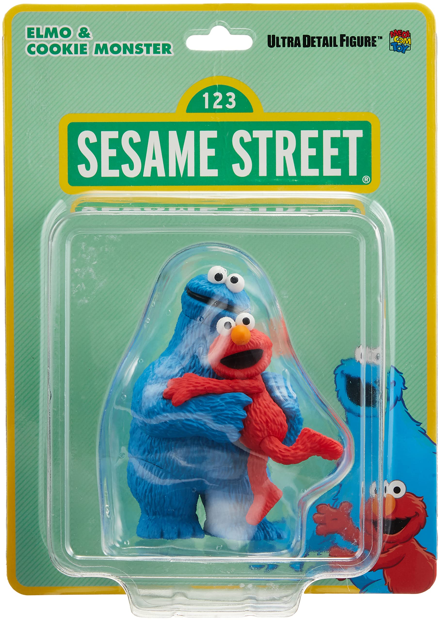 MEDICOM Udf Sesame Street Series 2 Elmo & Cookie Monster Figure- Japan Figure Store - #1 Bring To You The Best Japanese Goods