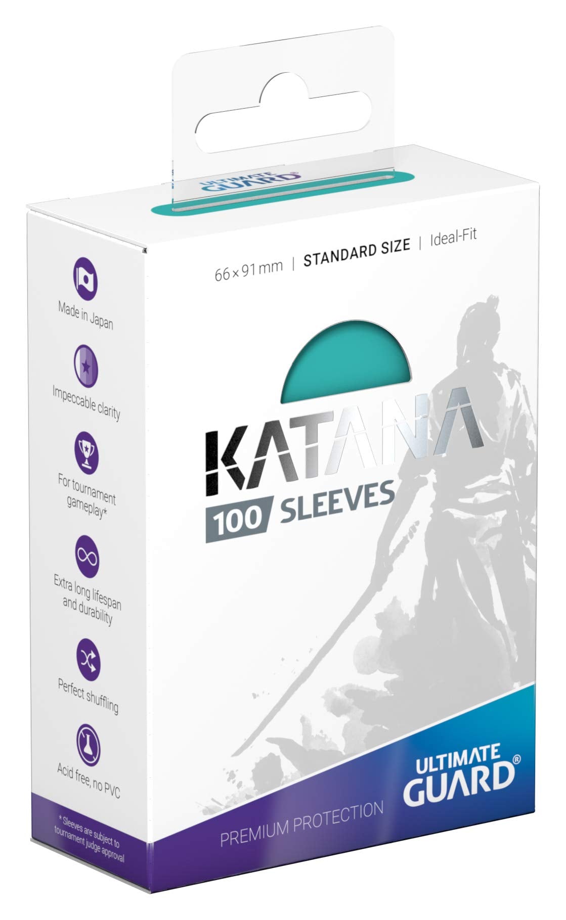 Ultimate Guard Katana Sleeves Standard Size Turquoise X 100 Set- Japan Figure Store - #1 Bring To You The Best Japanese Goods