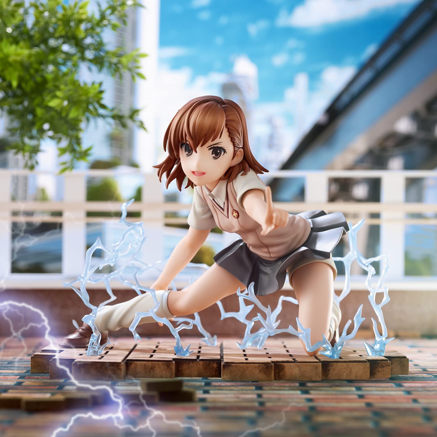 Union Creative A Certain Scientific Railgun T Mikoto Misaka Non-Scale Pvc Abs Painted Complete Figure- Japan Figure Store - #1 Bring To You The Best Japanese Goods