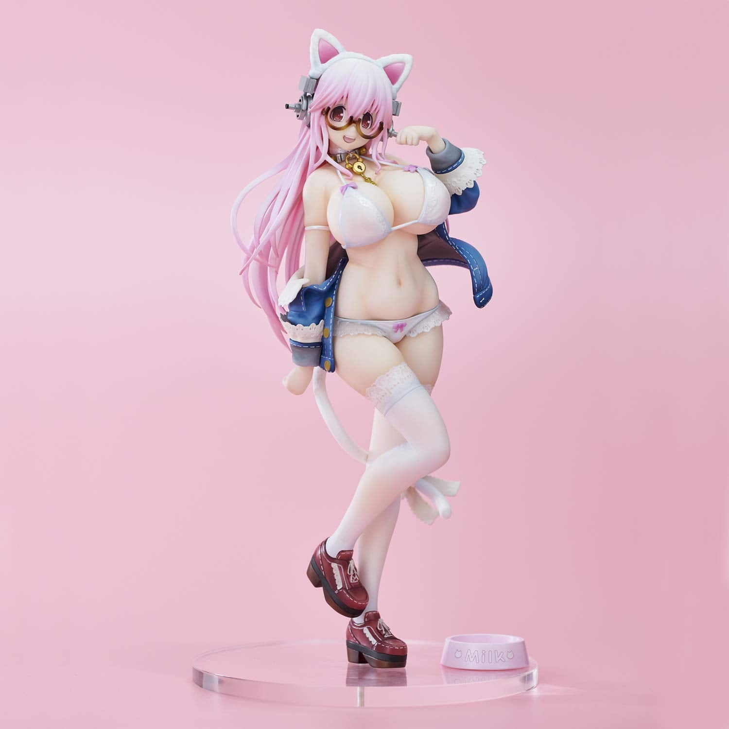 Union Creative Super Sonico White Cat Pvc Abs Finished Figure Japan- Japan Figure Store - #1 Bring To You The Best Japanese Goods