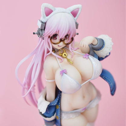Union Creative Super Sonico White Cat Pvc Abs Finished Figure Japan- Japan Figure Store - #1 Bring To You The Best Japanese Goods