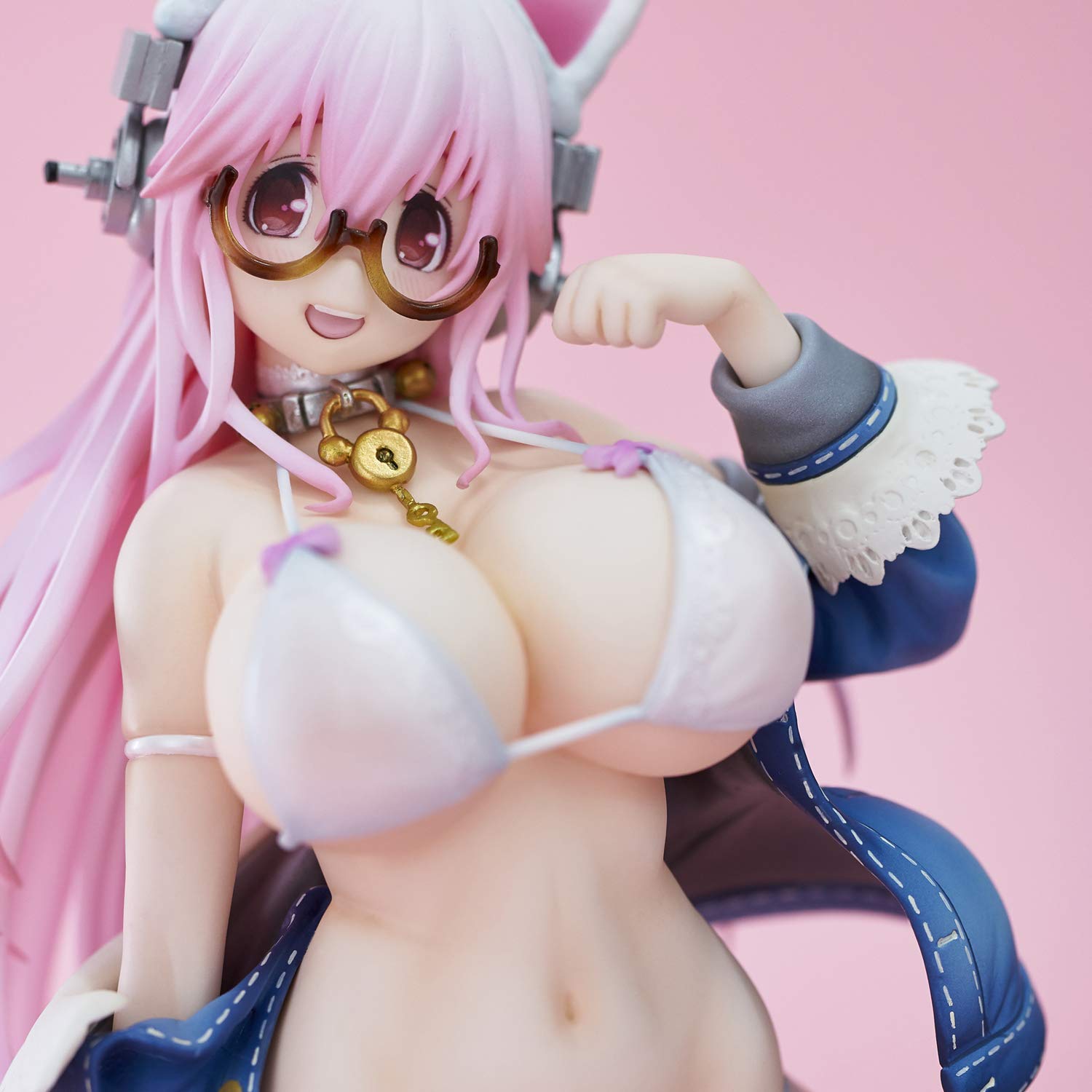 Union Creative Super Sonico White Cat Pvc Abs Finished Figure Japan- Japan Figure Store - #1 Bring To You The Best Japanese Goods