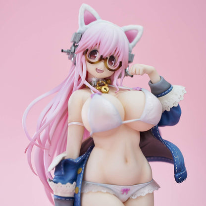 Union Creative Super Sonico White Cat Pvc Abs Finished Figure Japan- Japan Figure Store - #1 Bring To You The Best Japanese Goods