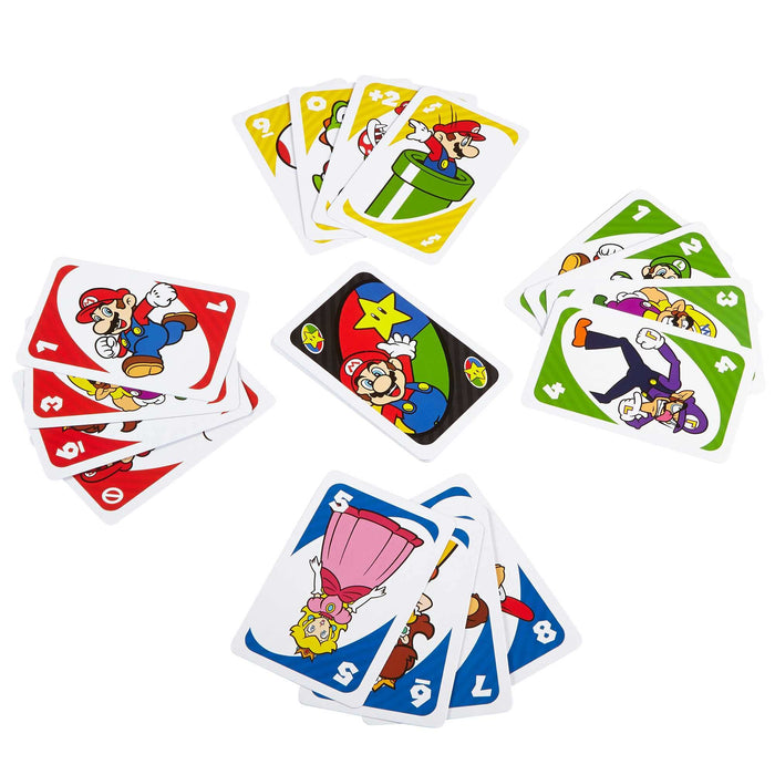Mattel Uno Super Mario Special Rule Card Drd00 White Mario Card Games For Kids- Japan Figure Store - #1 Bring To You The Best Japanese Goods