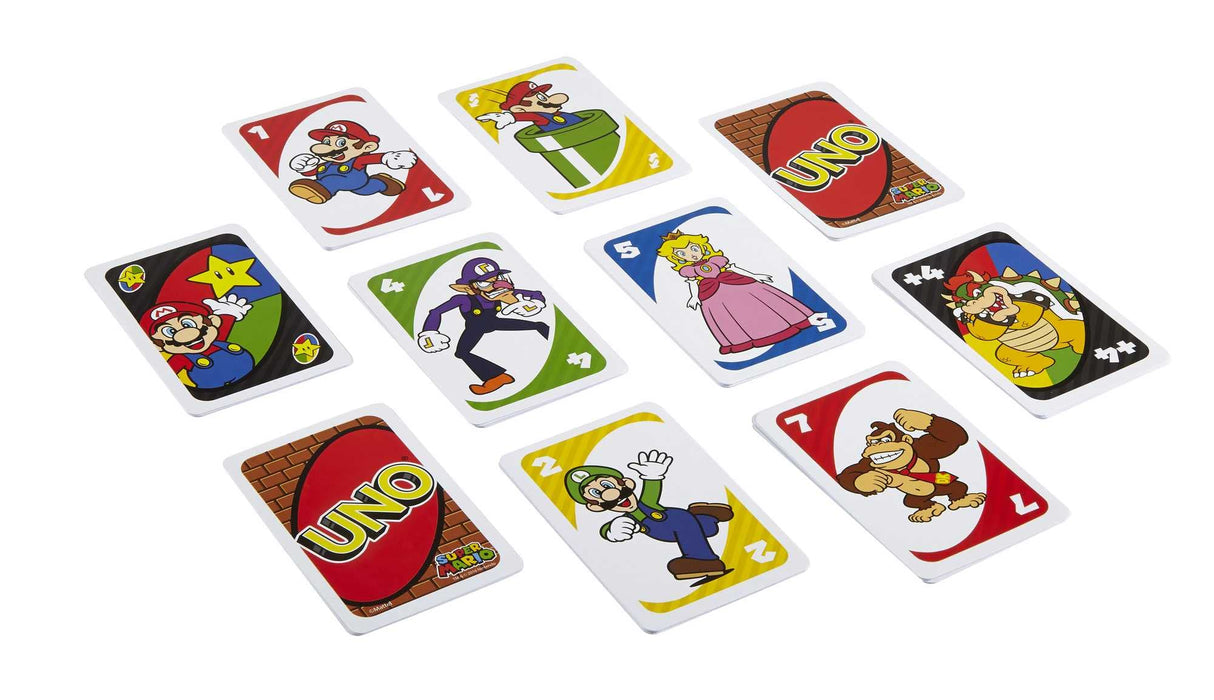 Mattel Uno Super Mario Special Rule Card Drd00 White Mario Card Games For Kids- Japan Figure Store - #1 Bring To You The Best Japanese Goods