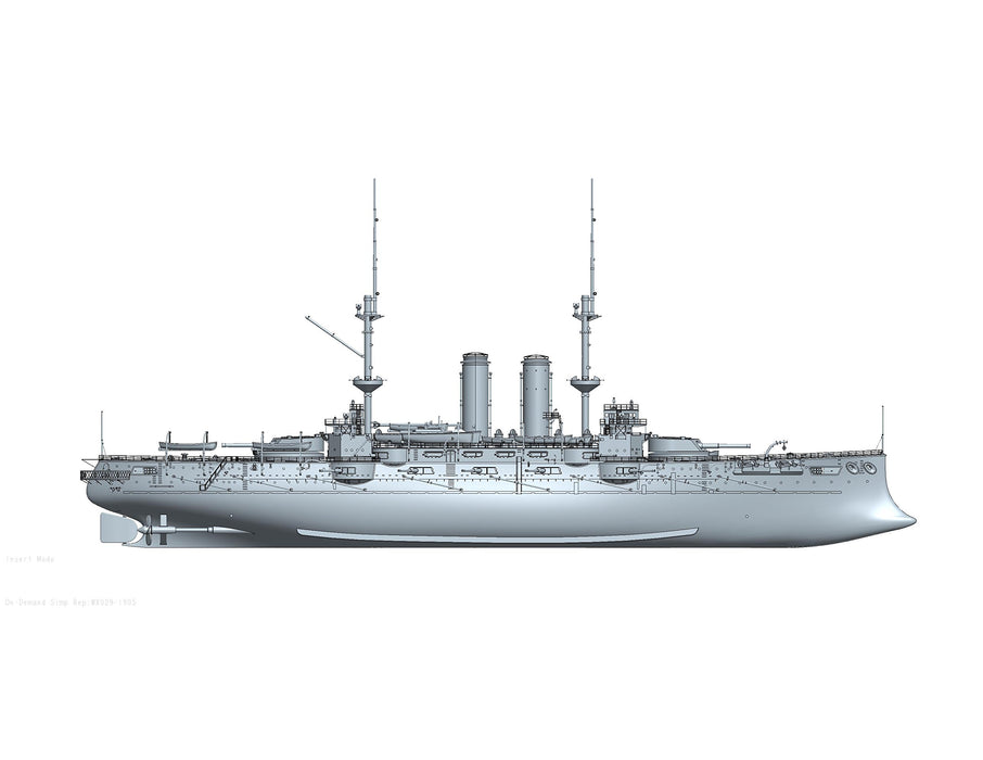 Wave 1/200 Battleship Mikasa Total Length Approx. 66Cm Plastic Model Bb001- Japan Figure Store - #1 Bring To You The Best Japanese Goods