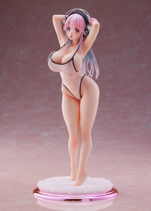 Wave Japan Super Sonico White Swimsuit 1/7 Scale Pvc Figure - Dt184- Japan Figure Store - #1 Bring To You The Best Japanese Goods