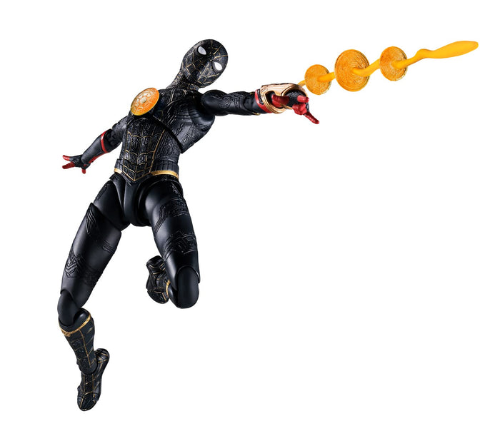 Bandai Spirits Shfiguarts Spider-Man No Way Home Black & Gold Suit 150Mm Abs Pvc Figure- Japan Figure Store - #1 Bring To You The Best Japanese Goods