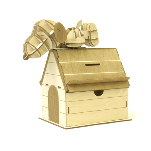 A-ZONE - Wooden Art Ki-Gu-Mi Snoopy Coin Bank- Japan Figure Store - #1 Bring To You The Best Japanese Goods