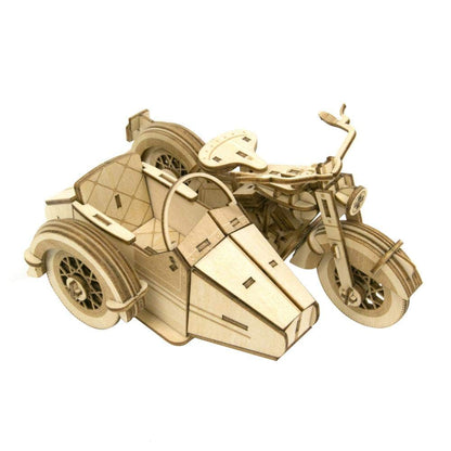 Wooden Puzzle Kigumi Classic Sidecar- Japan Figure Store - #1 Bring To You The Best Japanese Goods