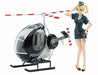 1/20 Egg Girls Collection No.07 'amy Mcdonnell' Police W/egg Plane Hughes 300