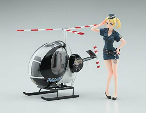 1/20 Egg Girls Collection No.07 'amy Mcdonnell' Police W/egg Plane Hughes 300