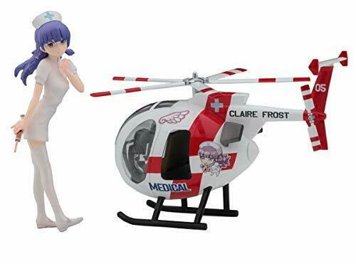 1/20 Egg Girls Collection No.05 'claire Frost' W/hughes 500 Plastic Model Kit
